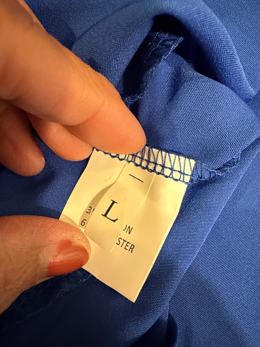 Royal Blue Ruffle Strap Sundress - Picture 5 of 5